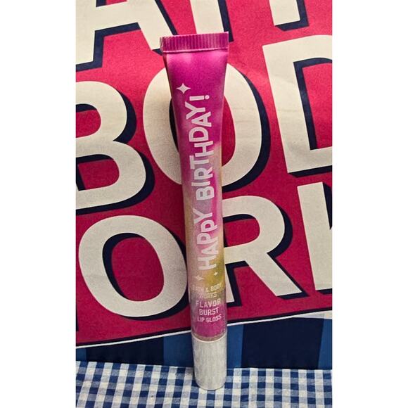 BBW HAPPY BIRTHDAY Vanilla Flavor Burst Lip Gloss - Picture 1 of 3